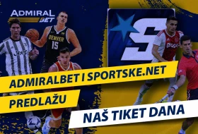 AdmiralBet i Sportske predlažu - Naš tiket dana! (24. 11. 2024)